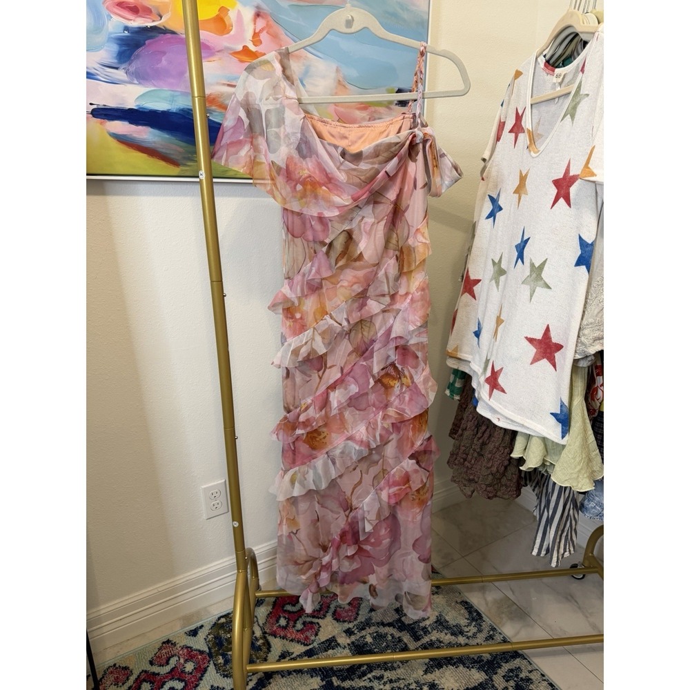 Floral Women's Dress Small Wedding Guest Date Summer Shower